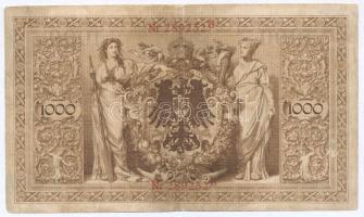 Német Birodalom 1908. 1000M T:III szakadás
German Empire 1908. 1000 Mark C:F tear
Krause 36