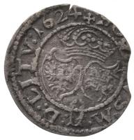 Lengyel Királyság / Litván Nagyfejedelemség 1624. 1S Ag "III. Zsigmond" (0,64g) T:2- lapka...