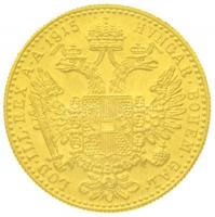 Ausztria 1915. Dukát Au "Ferenc József" utánveret (3.49g/0.986) T:1-
Austria 1915. 1 Duca...