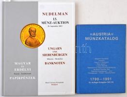 5db numizmatikai katalógus: Auktionhaus H. D. Rauch 56. és 98. aukció (1996. és 2015.) + 11. Jelvény...