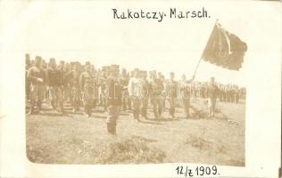 1909 Rákotczy-Marsch / K.u.K. military salute with flag, photo (fl)