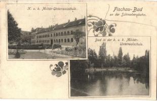 Bad Fischau am Schneebergbahn, K.u.K. Militär Unterrealschule, Bad / military school and spa, Art Nouveau
