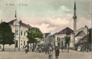 Dolnja Tuzla, street view, mosque, shops