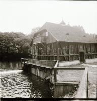 1983 Túristvándi vízimalom, 6 db szabadon felhasználható vintage negatív, 6x6 cm