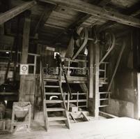 1983 Túristvándi vízimalom, 6 db szabadon felhasználható vintage negatív, 6x6 cm