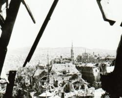 cca 1945 Budapesti romok a háború után, 5 db szabadon felhasználható vintage negatív, 6x9 cm és 6x5 ...