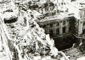 cca 1945 Budapesti romok a háború után, 5 db szabadon felhasználható vintage negatív, 6x9 cm és 6x5 ...