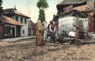 Sarajevo, An der Cesma / Brunnen / fountain (fa)