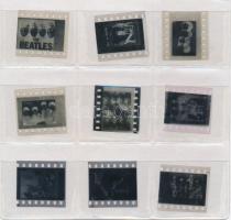 cca 1964 A Beatles együttesről készített 9 db repró negatív Fekete György (1904-1990) budapesti fényképész hagyatékából, 24x36 mm