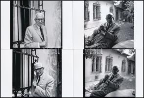 1970. november 14. Passuth László íróról készült felvétel sorozat, Kotnyek Antal (1921-1990) fotóriporter hagyatékából , 20 db vintage negatív (6x6 cm) és az ezekről készített 5 db mai nagyítás (10x15 cm)