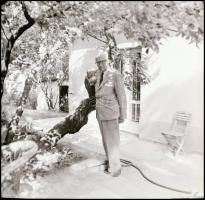 1970. november 14. Passuth László íróról készült felvétel sorozat, Kotnyek Antal (1921-1990) fotórip...