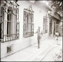 1970. november 14. Passuth László íróról készült felvétel sorozat, Kotnyek Antal (1921-1990) fotórip...