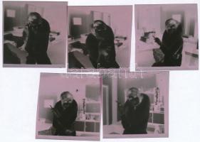 1970 Kállai Ilona színésznőről készült felvételek, 5 db vintage negatív (6x6 cm) és az ezekről készí...