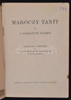 Maróczy tanít. 1. A sakkjáték elemei. Bp., é. n., Pantheon. Tűzött papírkötésben