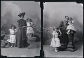 1908 Eger, Gráf Rudolf fényképész 13 db vintage negatívjáról készült mai nagyítás, a jelvényekkel dí...