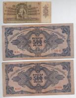 1939. 5P + 1945. 500P magyar "N" betű orosz "P" helyett (2x) T:III