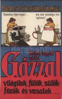 Budapest Székesfőváros Gázművei reklámlap / Hungarian gas works advertisement