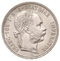 Ausztria 1885. 1Fl Ag "Ferenc József" T:1,1- apró ph. Austria 1885. 1 Florin Ag "Franz Joseph" C:UNC,AU tiny edge error Krause KM#2222