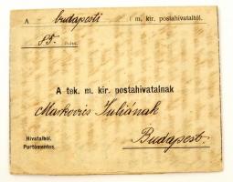 cca 1914-1918 Elesett katonától hátrahagyott kézzel írott levél és vers, postai tolmácsolásban