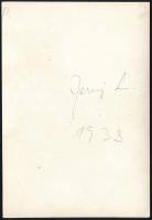 1938 Jermy László (1912-1960): Reggel, aláírt vintage fotóművészeti alkotás, 17,5x12 cm