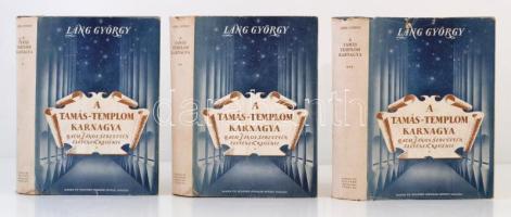 Láng György: A Tamás-templom karnagya. Bp., 1940, Singer és Wolfner. Kiadói félvászon-kötés, kiadói papír védőborítóban. Jó állapotban. Johann Sebastian Bach életének regénye.