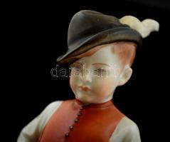 Herendi hétmérföldes csizma, kézzel festett, hibátlan, jelzett, m: 21 cm