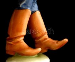 Herendi hétmérföldes csizma, kézzel festett, hibátlan, jelzett, m: 21 cm