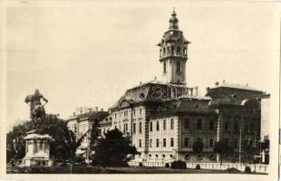 Szeged, Városháza, szobor (vágott / cut)