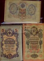 Cári Oroszország + korai Szovjetunió óriási bankjegytétel 2231db részben speciálisan (aláirási és eg...