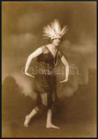 cca 1928 Demeter Károly (1892-1983) párizsi korszakából való 3 db fotóművészeti alkotás, vintage fel...