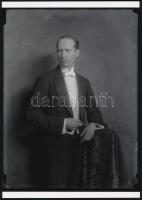 cca 1928 Demeter Károly (1892-1983) párizsi korszakából való 3 db fotóművészeti alkotás, vintage fel...