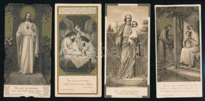 cca 1920 9 db Max Hirmer litho szentkép, 11x5,5 cm