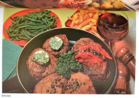 9 db különféle szakácskönyv, érdekes receptekkel, példányonként változó, nagyrészt jó állapotban