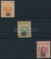 Definitive 3 stamps Forgalmi sor 3 értéke