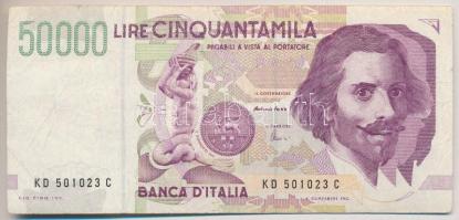 Olaszország 1992. 50.000L T:III Italy 1992. 50.000 Lire C:F Krause 116