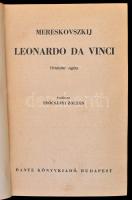 Mereskovszkij: Leonardo Da Vinci. Fordította Trócsányi Zoltán. Budapest, 1941, Dante. Kiadói aranyozott félvászon kötés, ex libris-szel. Jó állapotban.