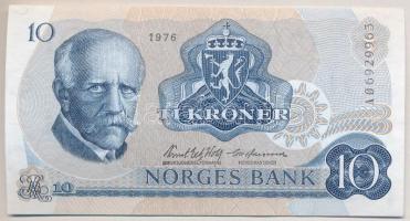 Norvégia 1976. 10Kr T:I- Norway 1976. 10 Kroner C:AU Krause 36