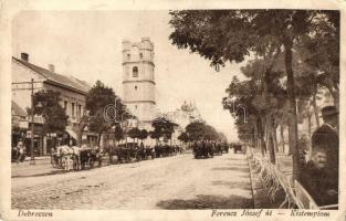 Debrecen, Ferenc József út, Kistemplom, üzletek (EB)