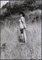 cca 1976 Réti csalogató, 3 db szolidan erotikus fénykép, vintage negatívokról készült mai nagyítások, 25x18 cm / 3 erotic photos, 25x18 cm