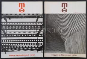 1973 Magyar Építőművészet folyóirat 1973. évi 1-6. számai