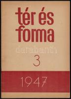 1947 Tér és forma építőművészeti havi folyóirat 2-4. számai