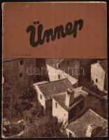 1936-1937 Ünnep c. folyóirat 4 száma, változó állapotban