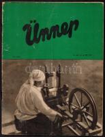 1936-1937 Ünnep c. folyóirat 4 száma, változó állapotban