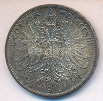 Ausztria 1913. 2K Ag "Ferenc József" T:1-,2 Austria 1913. 2 Corona Ag "Franz Joseph" C:AU,XF  Krause KM#2821