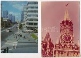 Moscow, Moskau - 17 db MODERN főleg megíratlan városképes lap, vegyes minőség / 17 MODERN unused tow...