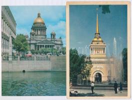 Saint Petersburg, Leningrad - 5 db MODERN megíratlan városképes lap, vegyes minőség / 5 MODERN unuse...