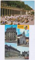 13 db MODERN csehszlovák városképes lap / 13 MODERN Czechslovakian town-view postcards