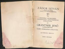 Vegyes nyomtatvány tétel: Gyárfás Miklós Társasutazás c. verseskötete a szerző által aláírva, viselt...