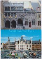 10 db MODERN megíratlan belga városképes lap, Brugge, Brüsszel / 10 MODERN unused Belgian town-view postcards, Brugge, Brussels