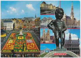 10 db MODERN megíratlan belga városképes lap, Brugge, Brüsszel / 10 MODERN unused Belgian town-view ...